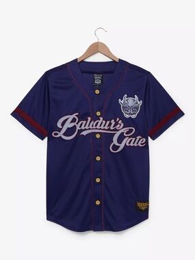 Dungeons & Dragons XL Baseball Jersey Baldurs Gate 3 Astarion -NWT